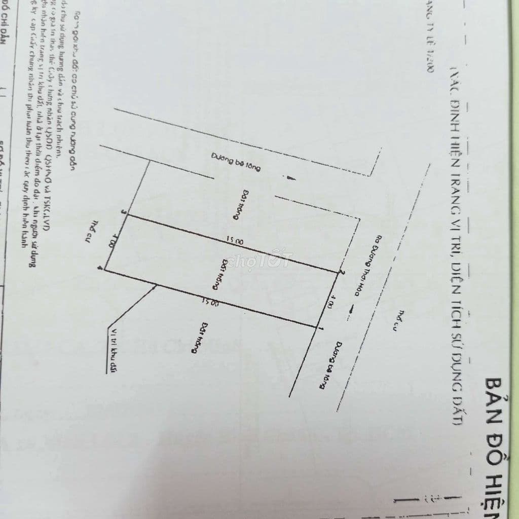 Đất vi bằng 2mt