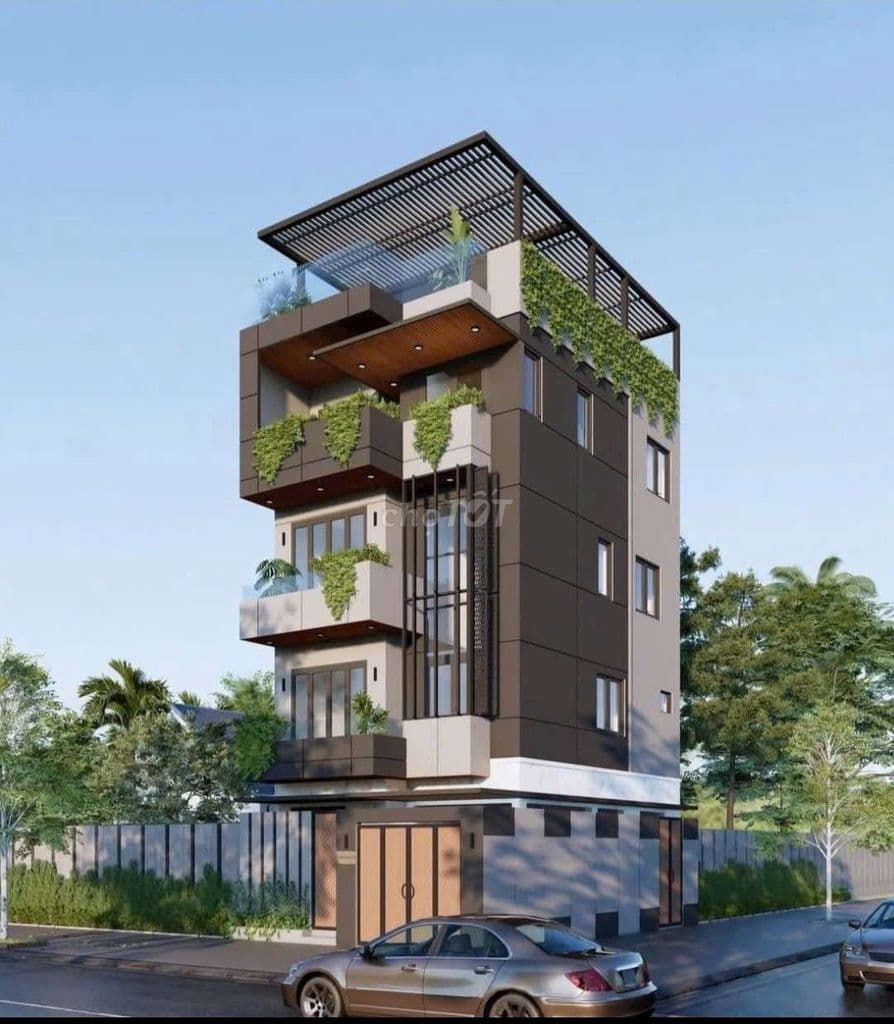 Villa mini Ngang 7,5m. 4 Tầng Thang Máy góc 2MT Hẻm Đ.Hiệp Thành 45