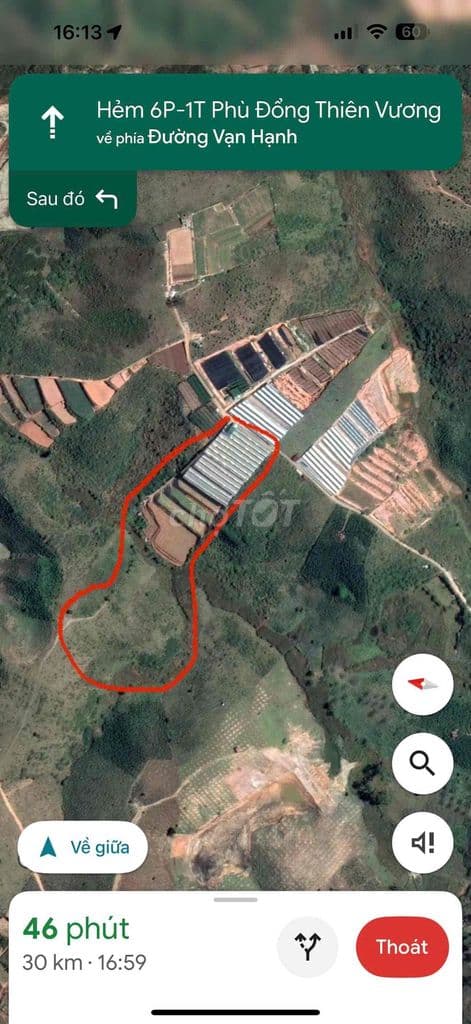 BÁN VƯỜN ĐA SAR 16HA CÓ 4200m2 nhà lồng