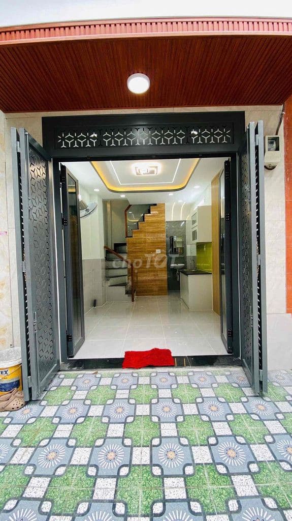 NHÀ MẶT TIỀN ĐƯỜNG 8M- GÒ XOÀI - 3 TẦNG- DTSD 60m2- SHR- CHỈ 3 TỶ 38 - Ảnh 3