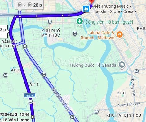 Đất Biệt thự ngộp cần tiền bán gấp KDC 1246 Lê Văn Lương