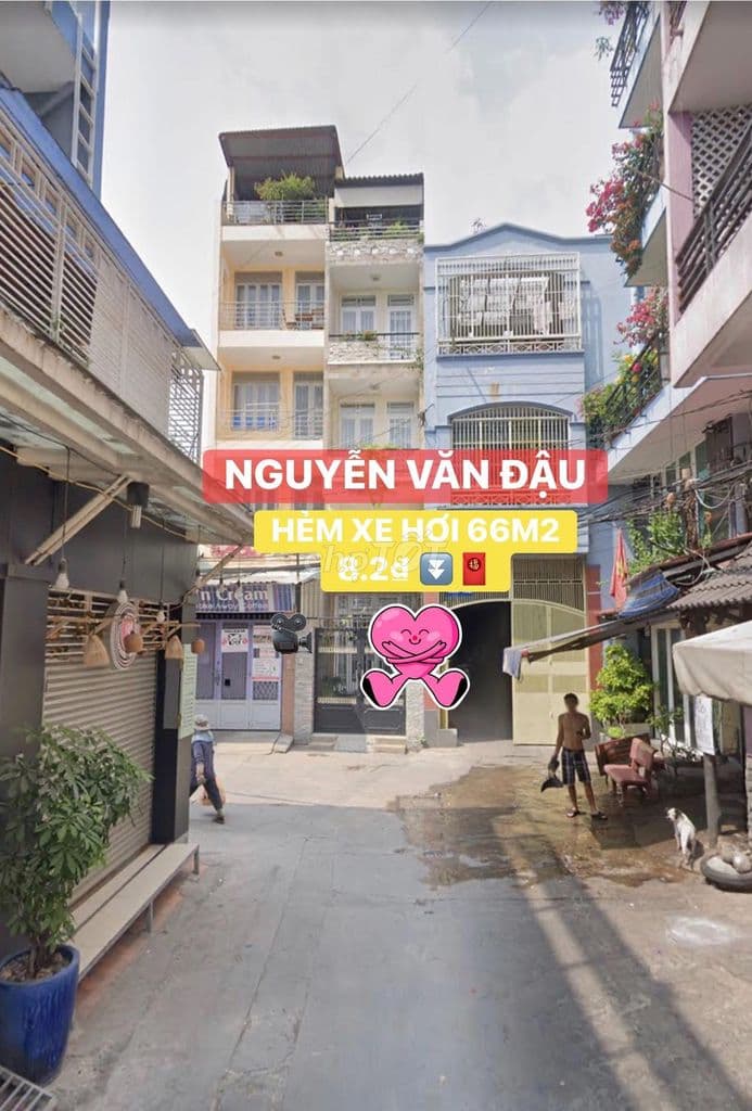 66M2 | HẺM XE HƠI | 324/ NGUYỄN VĂN ĐẬU BÁN ĐẤT TẶNG NHÀ