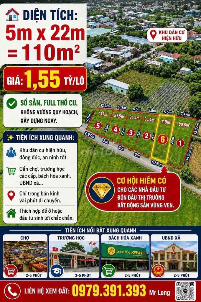 Đất MT đường 86 Tân Phú Trung Củ Chi giá F0 đầu tư