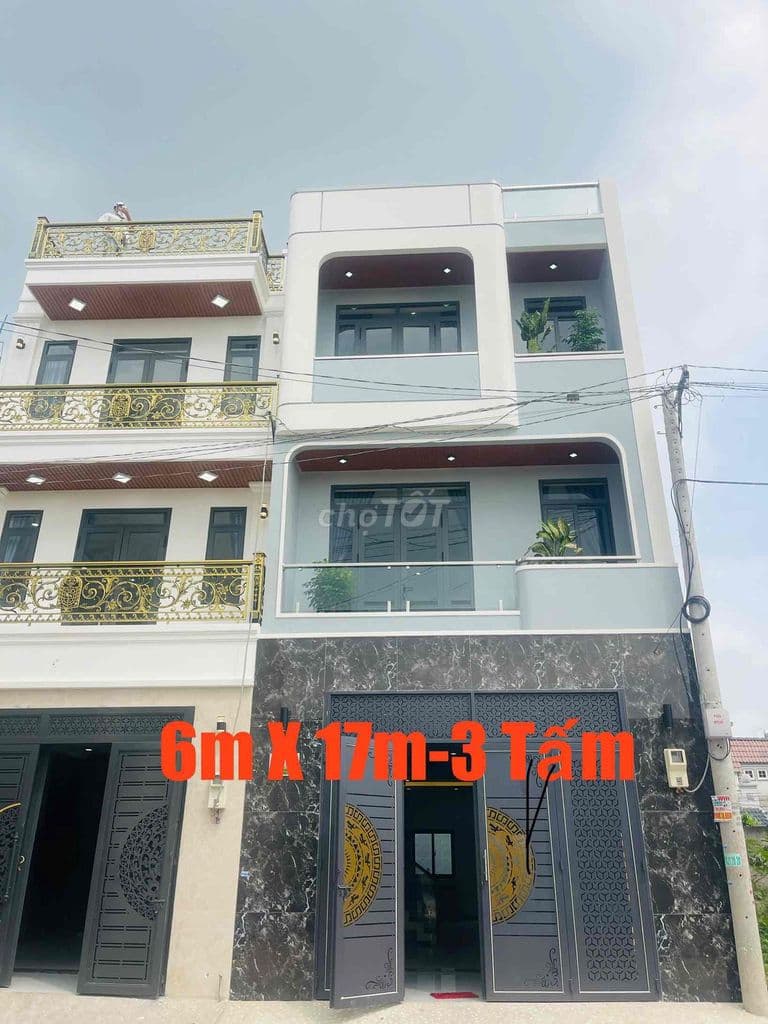 ✅NHÀ PHỐ CCaasp-6m X 17m-3.5 Lầu-Gần Trường Cấp 3 Bà Điểm