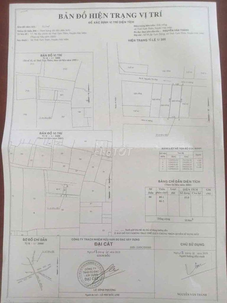 Bán 3 lô đất liền kề Đặng Thúc Vịnh. Hóc Môn