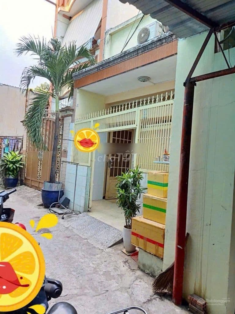Nhà 2 mặt hẻm ngang 4m5 dài 18,95 nguyễn thị tần quận 8