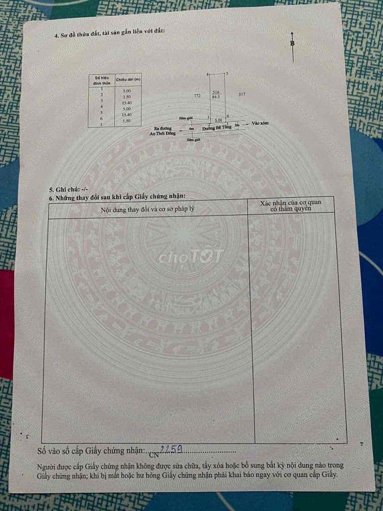 85m2 THỔ CƯ - HẺM Ô TÔ - NGAY TRUNG TÂM AN THỚI ĐÔNG, CẦN GIỜ