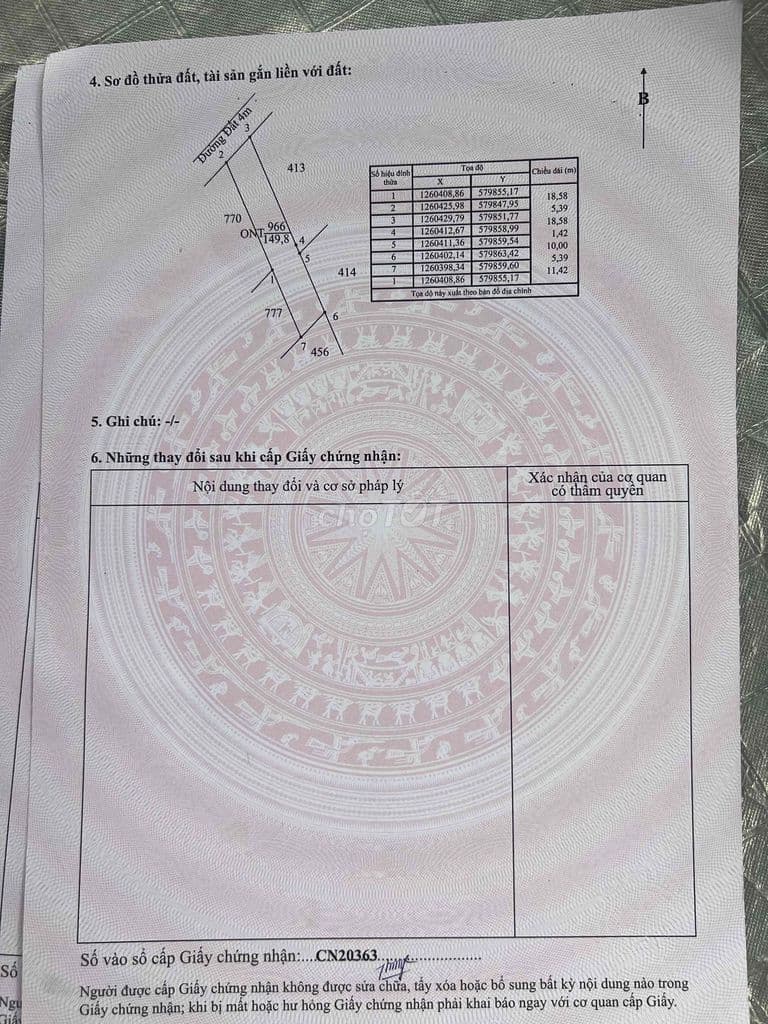 2 nền thổ Thị trấn Dương Minh Châu - Ảnh 3