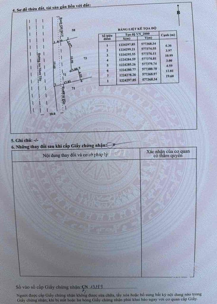 Bán Lô Đất Mặt Tiền Đường An Nhơn Tây Củ Chi TP HCM - Ảnh 3