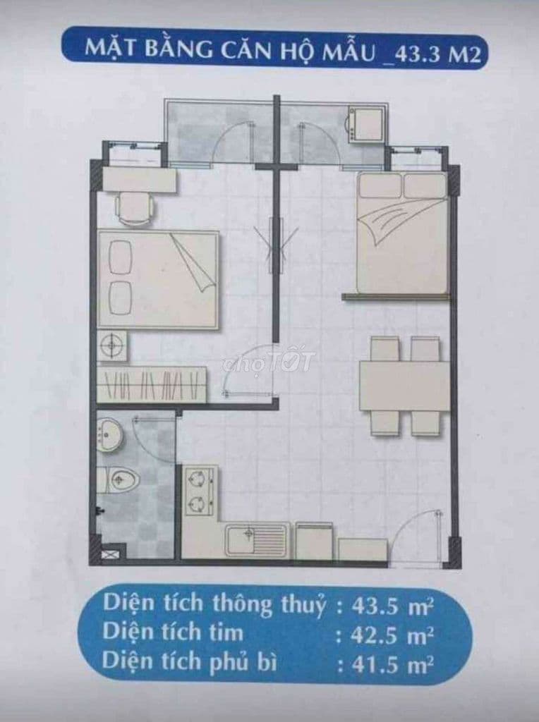 Căn Hộ 43m2 Nhà Ở Xã Hội Lê Thành An Lạc - Lê Tấn Bê