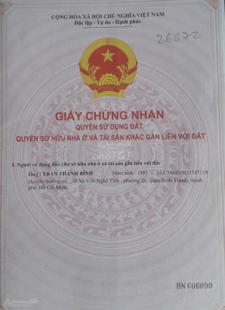 BÁN NHÀ VÀ ĐẤT 61/2 ĐƯỜNG NGUYỄN XIỂN,PHƯỜNG TRƯỜNG THẠNH (QUẬN 9 CŨ)