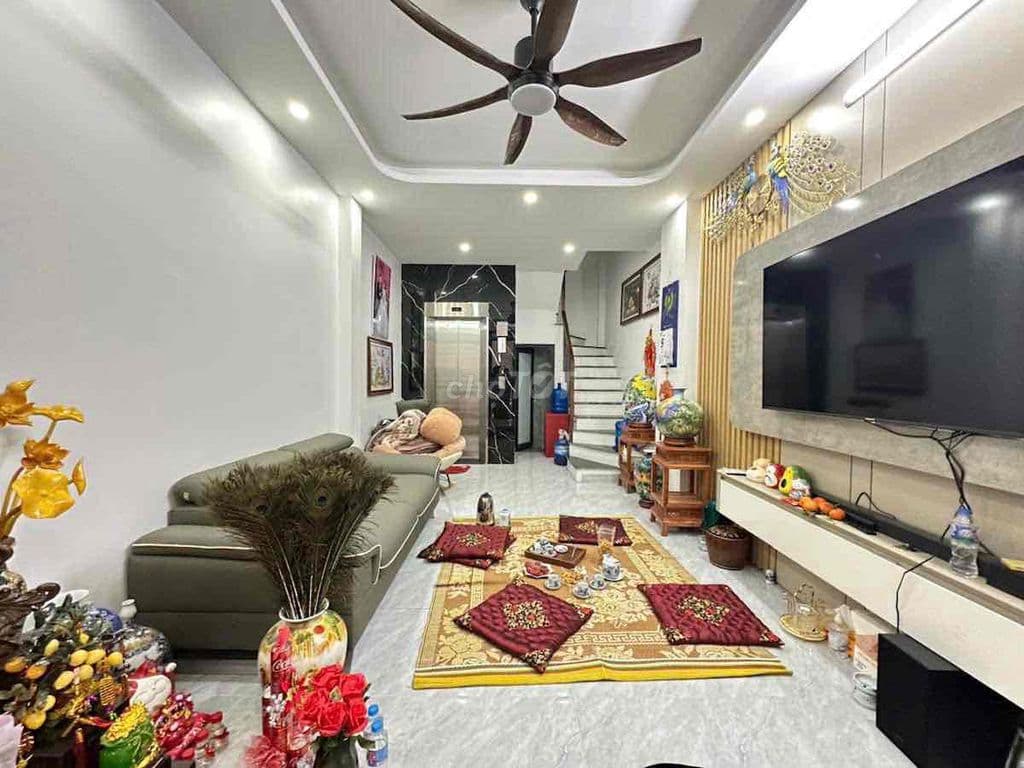 Ô tô đỗ cửa Hoàng Mai, Thang Máy, Kinh Doanh sầm uất, nhà mới 46*5T