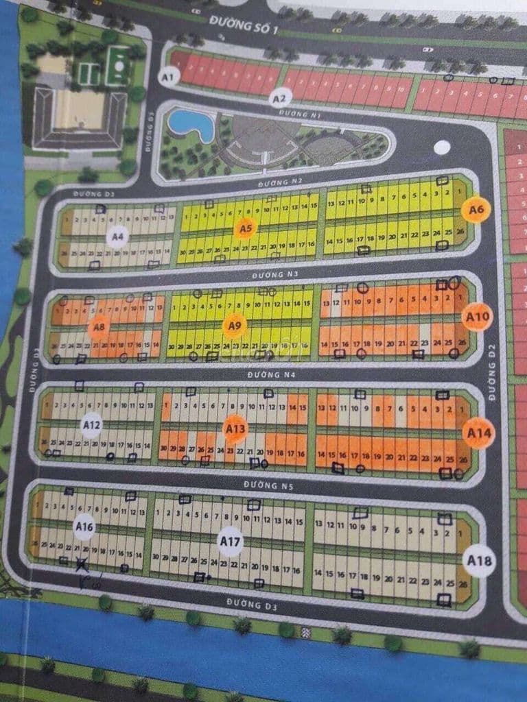 Bán Đất khu dân cư nhơn Đức Nhà bè DT 95m2