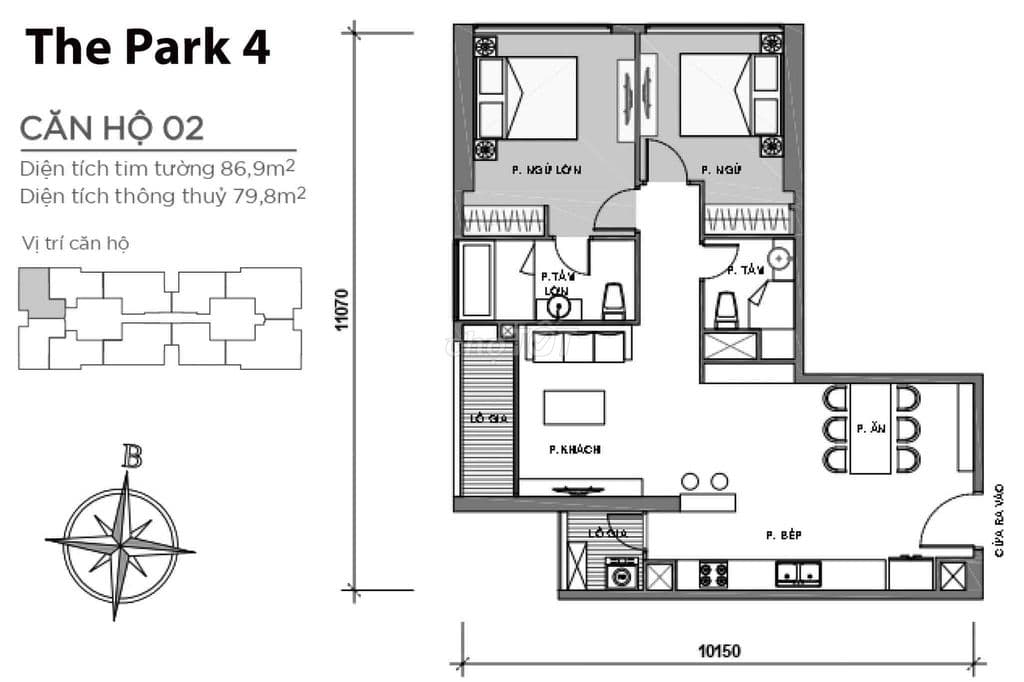 bán căn hộ góc có Layout đẹp, vô cùng hợp lý hàng hiếm t - Ảnh 2