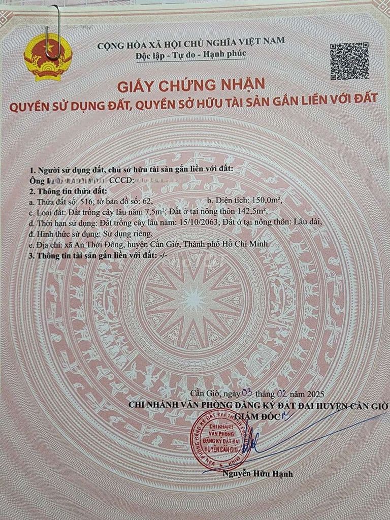 150m2 đất fun thổ cư,hhmg. - Ảnh 3