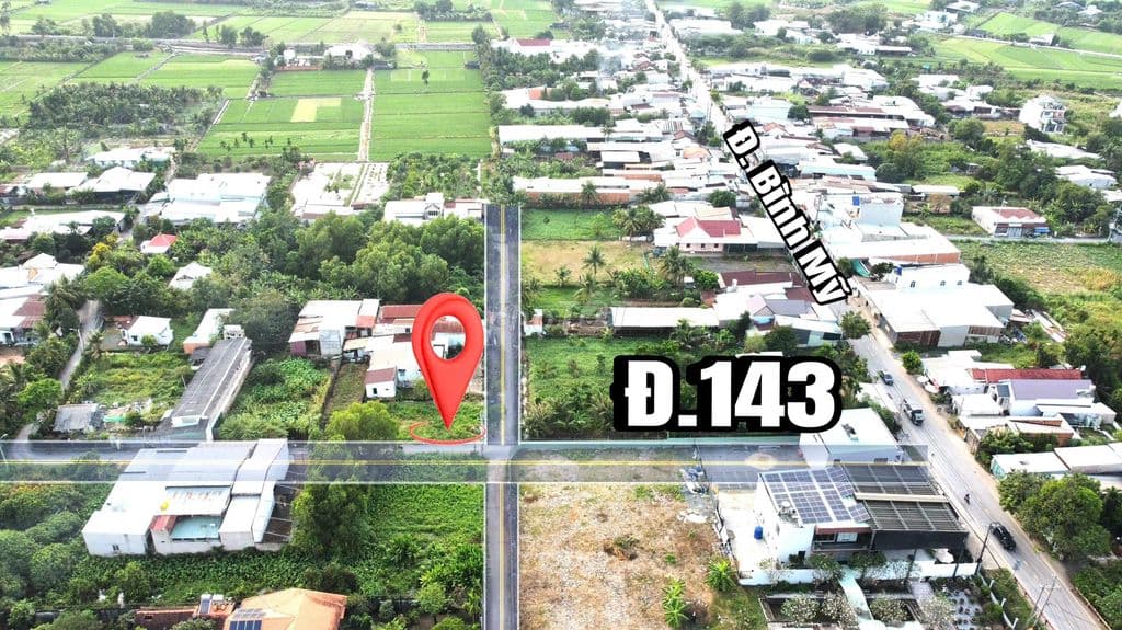 Đất 2 mặt tiền đường 143 xã Bình Mỹ Củ Chi, đất đẹp vuông vứt giá rẽ. - Ảnh 3