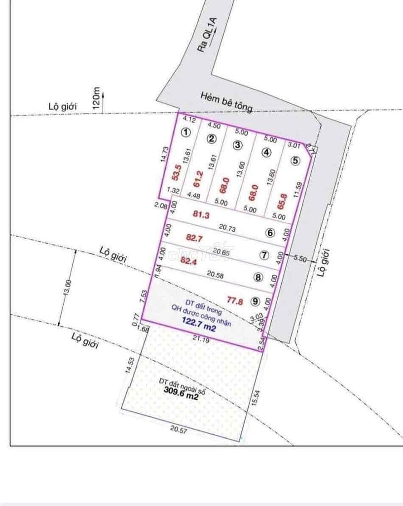 Bán đất mặt tiền quốc lộ 1A - Ảnh 3