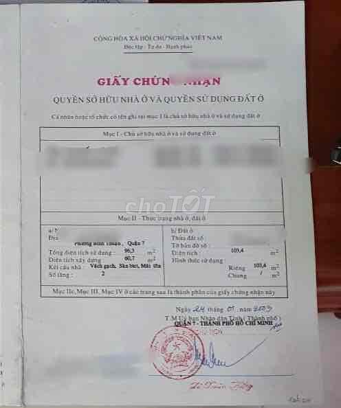 NHÀ NGANG 6,74M - KHU LÝ PHỤC MAN - QUẬN 7 - Ảnh 3