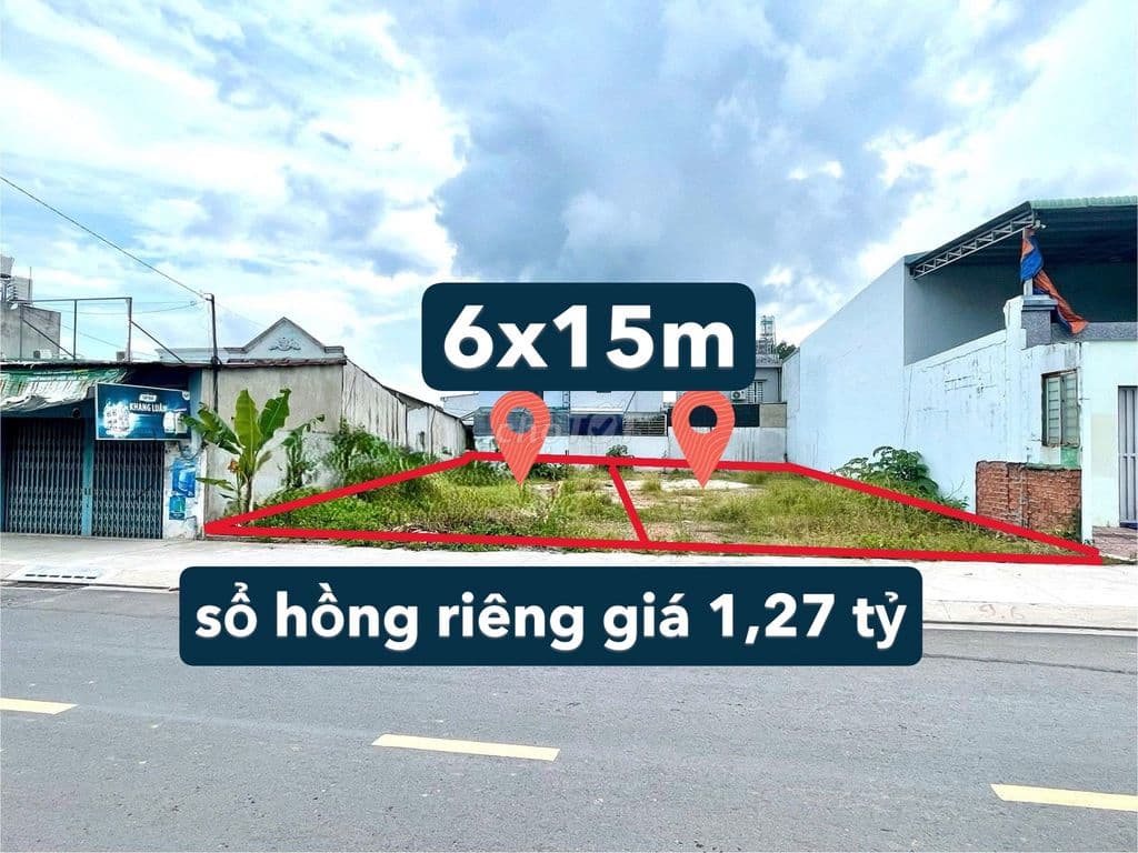 90m2 đất sát Vin Hóc Môn chỉ 1,27 tỷ, Ngay Tỉnh lộ 2 Tân Phú Trung