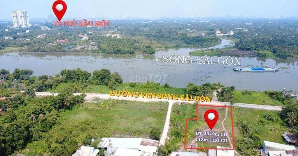 Bán đất mặt tiền sông sài gòn giá rẻ
