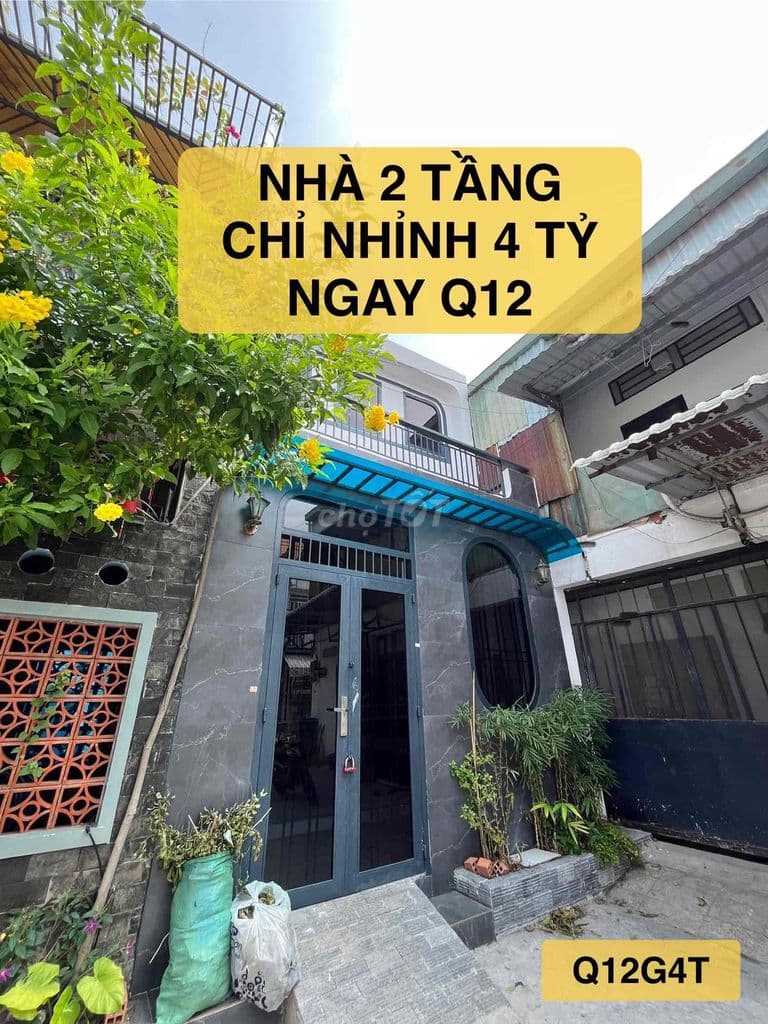 NHÀ GẦN LÊ VĂN KHƯƠNG Q12 MỚI ĐẸP CHỈ 4 TỶ NHỈNH CÒN TL