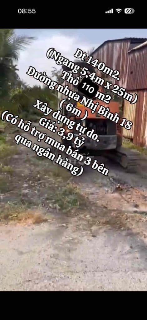 Bán đất như hình - mặt tiền nhựa Nhị Bình 18: - Ảnh 2