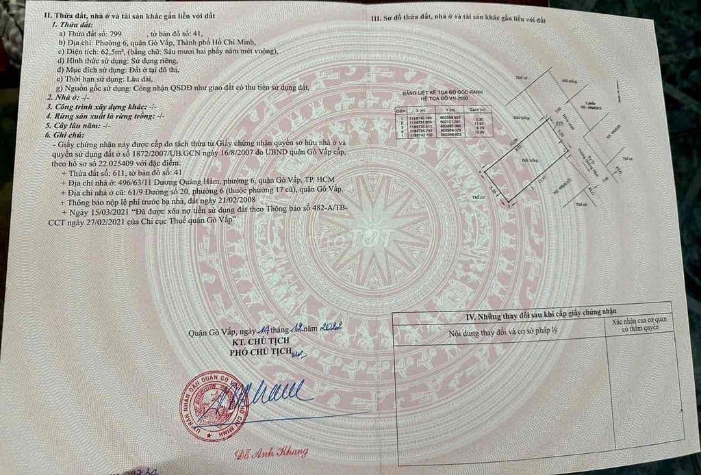Bán đất Dương Quảng Hàm, Phường 6, Gò Vấp - Ảnh 3