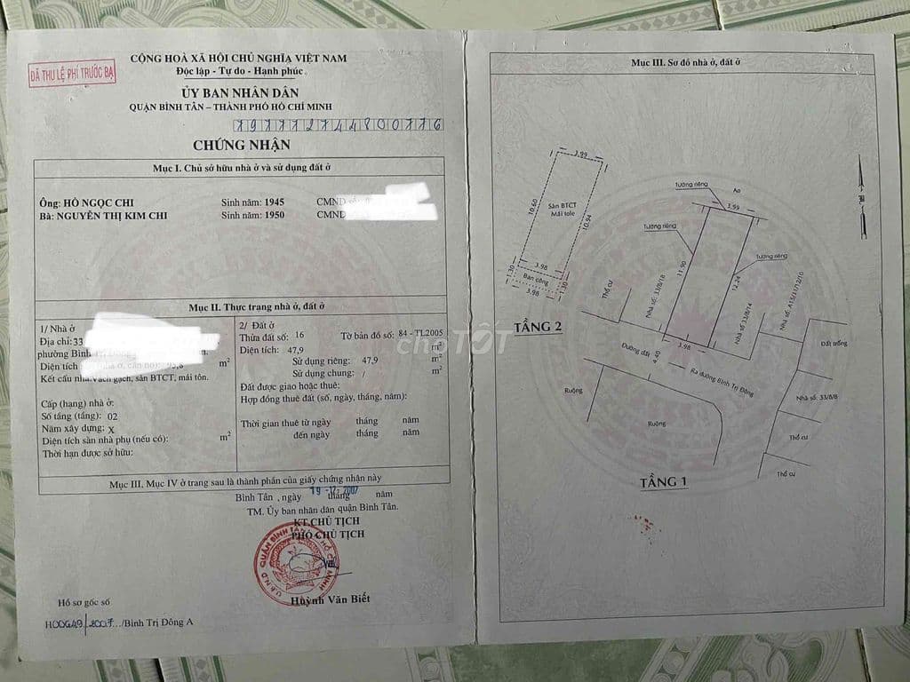 Bán đất hẻm xe hơi nhà 3/