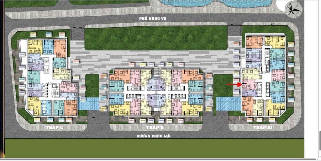 CHÍNH CHỦ CẦN NHƯỢNG LẠI CĂN 2PN TẦNG TRUNG (6-9 -RUBY PARK PHÚC LỢI