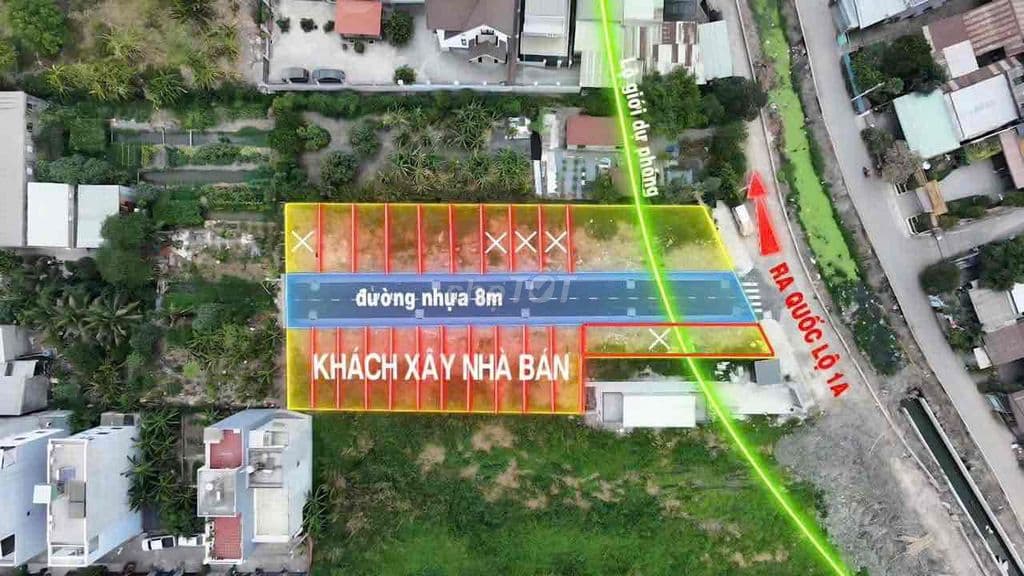 Bán Đất SHR Mới - Thạnh Lộc 14 - Chợ Vườn Lài - ( 4,6 x 11 )