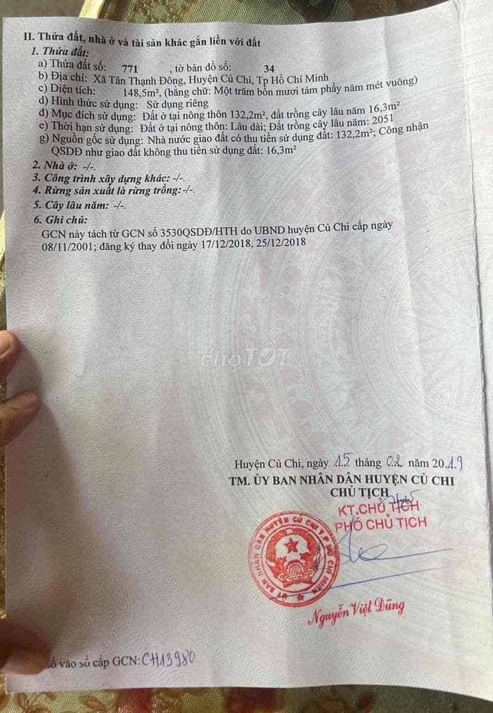 Bán Đất Thổ Cư 5x29 . 148m2 hết thổ cư giá 2,5ty - Ảnh 3