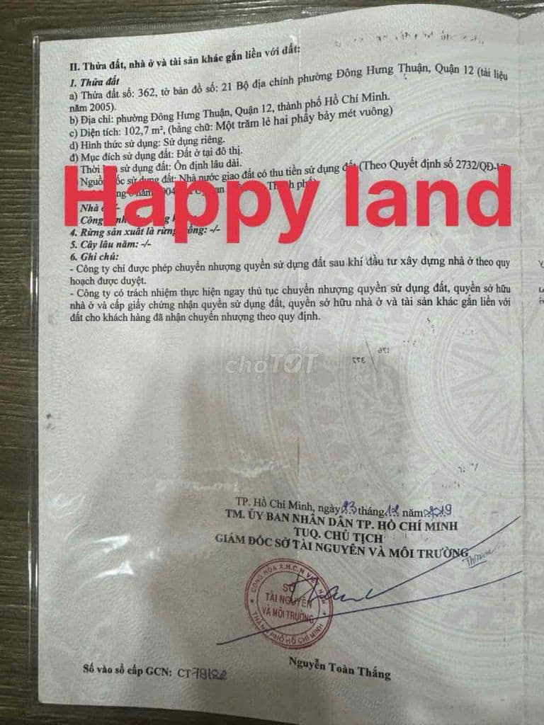 🌟 ĐẤT VÀNG KDC ĐỒNG PHƯỢNG - QUẬN 12 - 50M RA MẶT TIỀN KÊNH THAM LƯƠNG