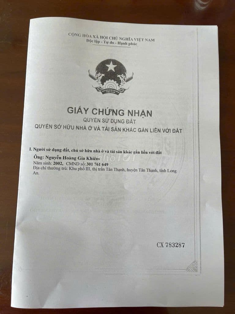 BÁN ĐẤT THỔ CƯ BÌNH CHÁNH - Ảnh 3