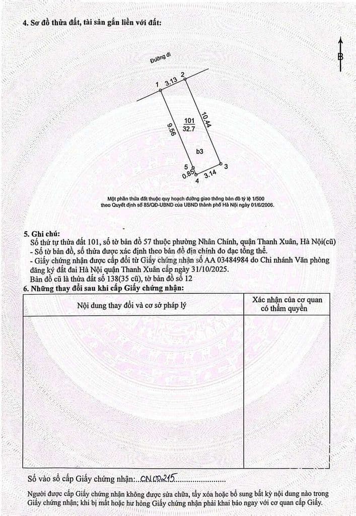 Chính chủ bán căn nhà ngõ 109 quan nhân