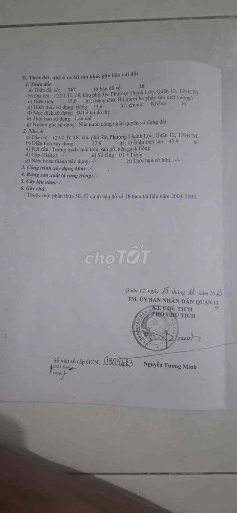 Nhà sát ngã 4 ga Tl18 giá 3,6 tỷ - Ảnh 2