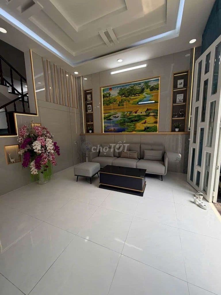 SIÊU PHẨM 4 TẦNG HXH LÊ VĂN KHƯƠNG Q12 5x10m 4PN GIÁ 5.95 TỶ - Ảnh 2