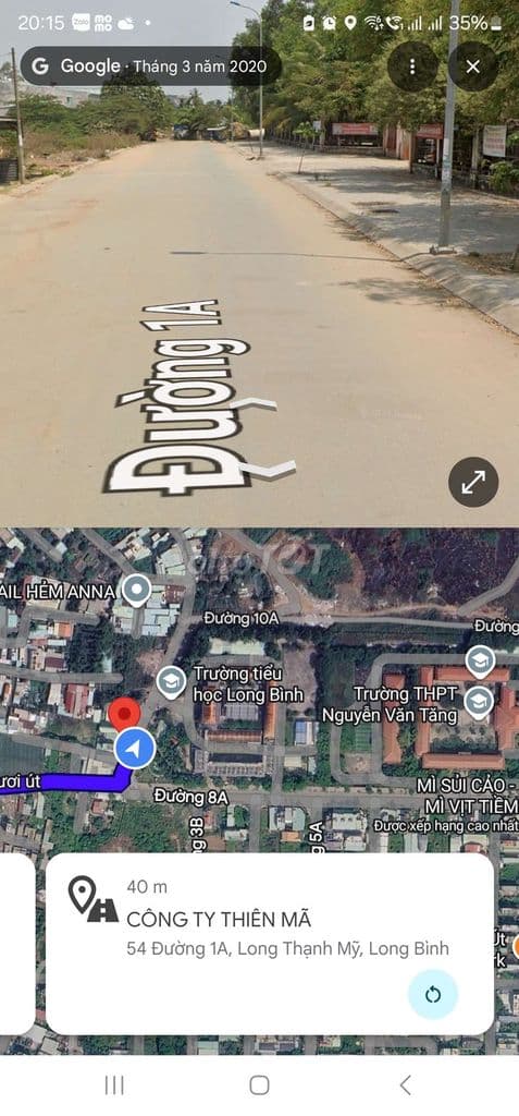 Bán nền đất mt đường 1A ĐD trường TH Long Bình, P. Long Thạnh Mỹ, Q.9 - Ảnh 2