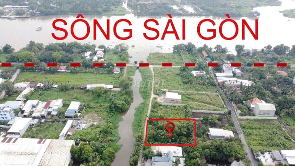 Ngộp 456m👉300đất ở mặt tiền sông mát mẻ vườn sẳn măng cụt,sầu riêng