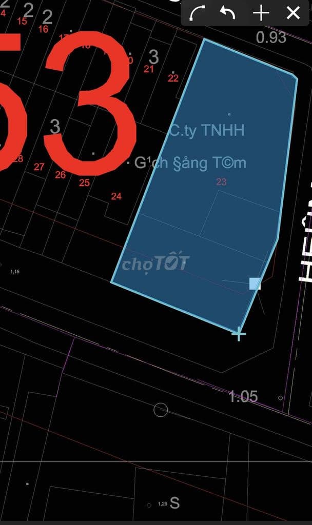 Bán Đất 3 MT đường Lý Chiêu Hoàng DT: 24 x 45 - Ảnh 2