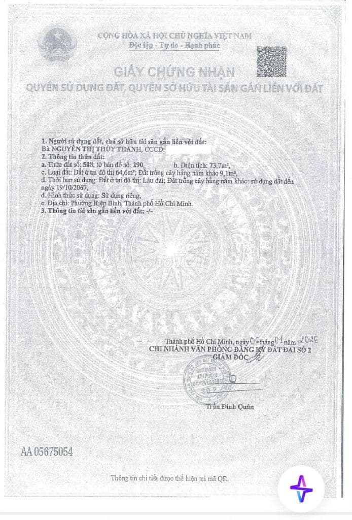 ĐẤT MẶT TIỀN ĐƯỜNG - NGAY PVD- CẦU BÌNH TRIỆU- DT 5X15M+ SỔ - Ảnh 3