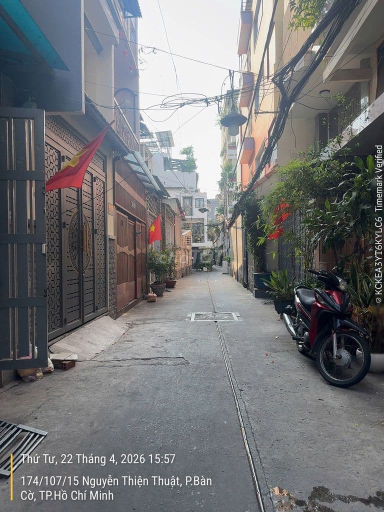 Nhà hẻm xe hơi Nguyễn Thiện Thuật, Quận 3. DT: 3.1m*11m. Giá 8.5 tỷ TL