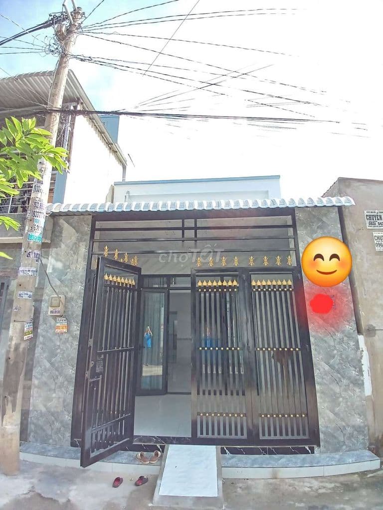 BÁN NHÀ ĐƯỜNG 20 HẺM THÔNG 5M DT:4,6*16M 1T+LẦU 3PN 2W