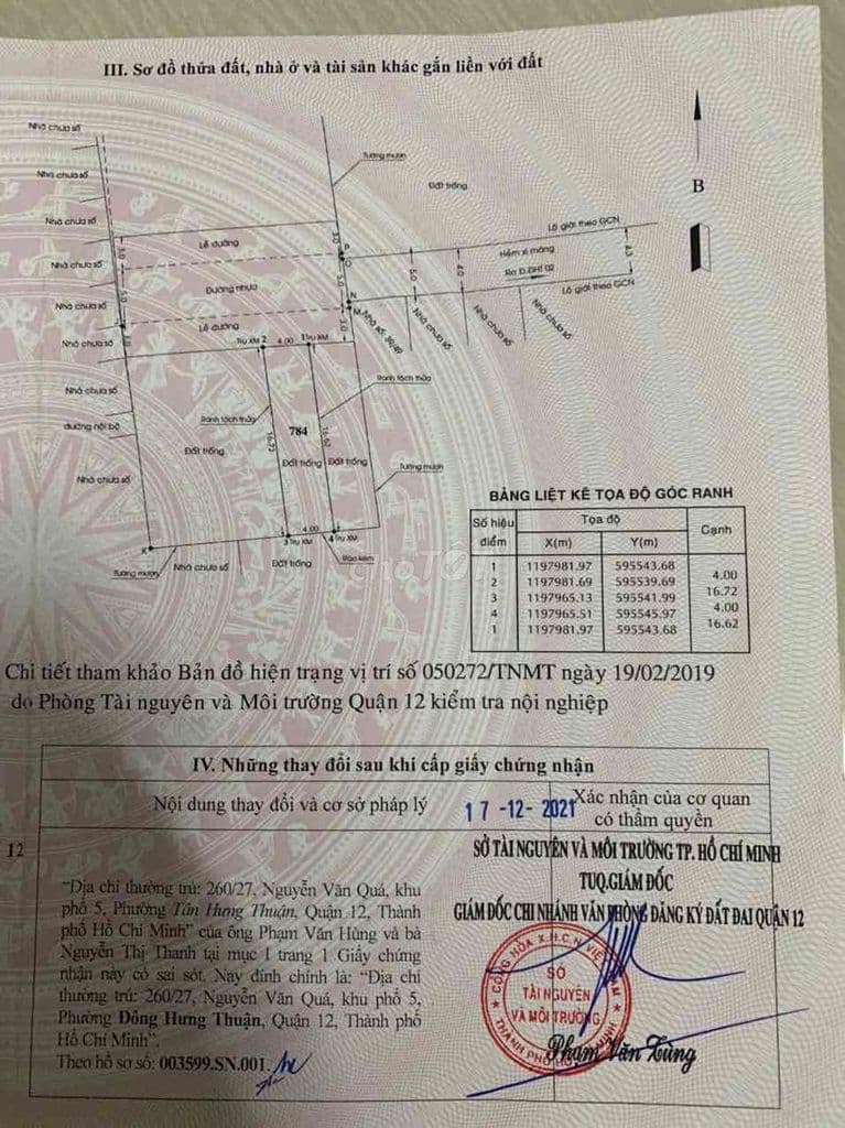 Bán đất đường đông hưng thuận 02,phường đông hưng thuận ,quạn 12 - Ảnh 2