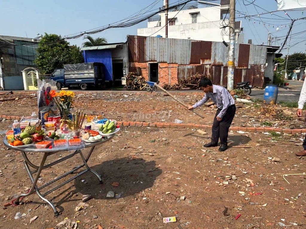 Bán đất khu phân lô chợ gấu nhà thờ tân đông Hóc Môn 5x20m - Ảnh 3