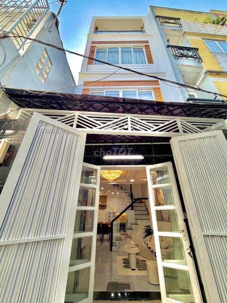 🌟Tài Nhà Tốt🌟 Hẻm Thông Phan Văn Trị Bình Thạnh 36m 4Tầng 5pn - 6,6Tỷ