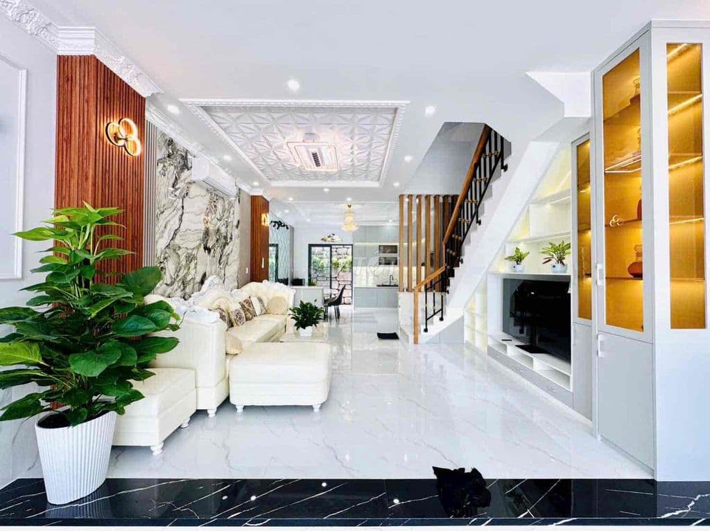NHÀ PHỐ SANG TRỌNG PHONG CÁCH CHÂU ÂU - ĐƯỜNG 9M KDC ĐÀO TÔNG NGUYÊN - Ảnh 3