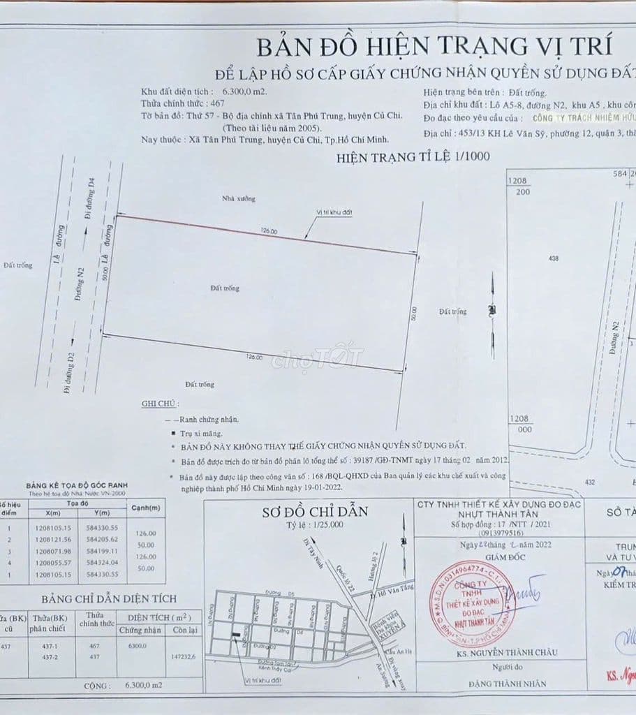 Bán lô đất trong khu công nghiệp Tân Phú Trung dt 6300m - Ảnh 3