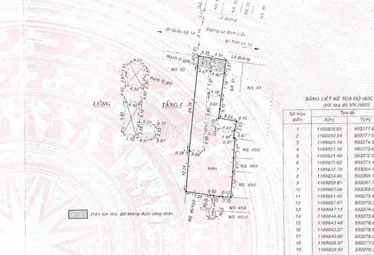 Nhà MTKD Lê Đình Cẩn, thổ cư 426m2, 8 x 40(NH 13m), 35 tỷ(TL). Sổ Hồng
