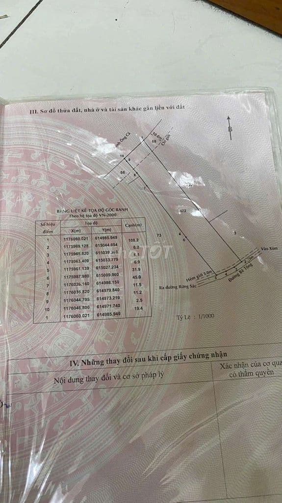 bán 1.974m đata mt đường oto và mt đường sông, 7 tỷ - Ảnh 2