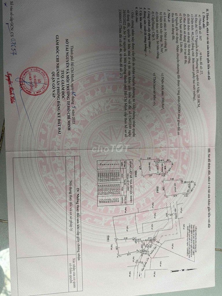 BÁN NHÀ CHÍNH CHỦ MẶT TIỀN KINH DOANH VỊ TRÍ 55/36 NGUYỄN VĂN CÔNG - Ảnh 2